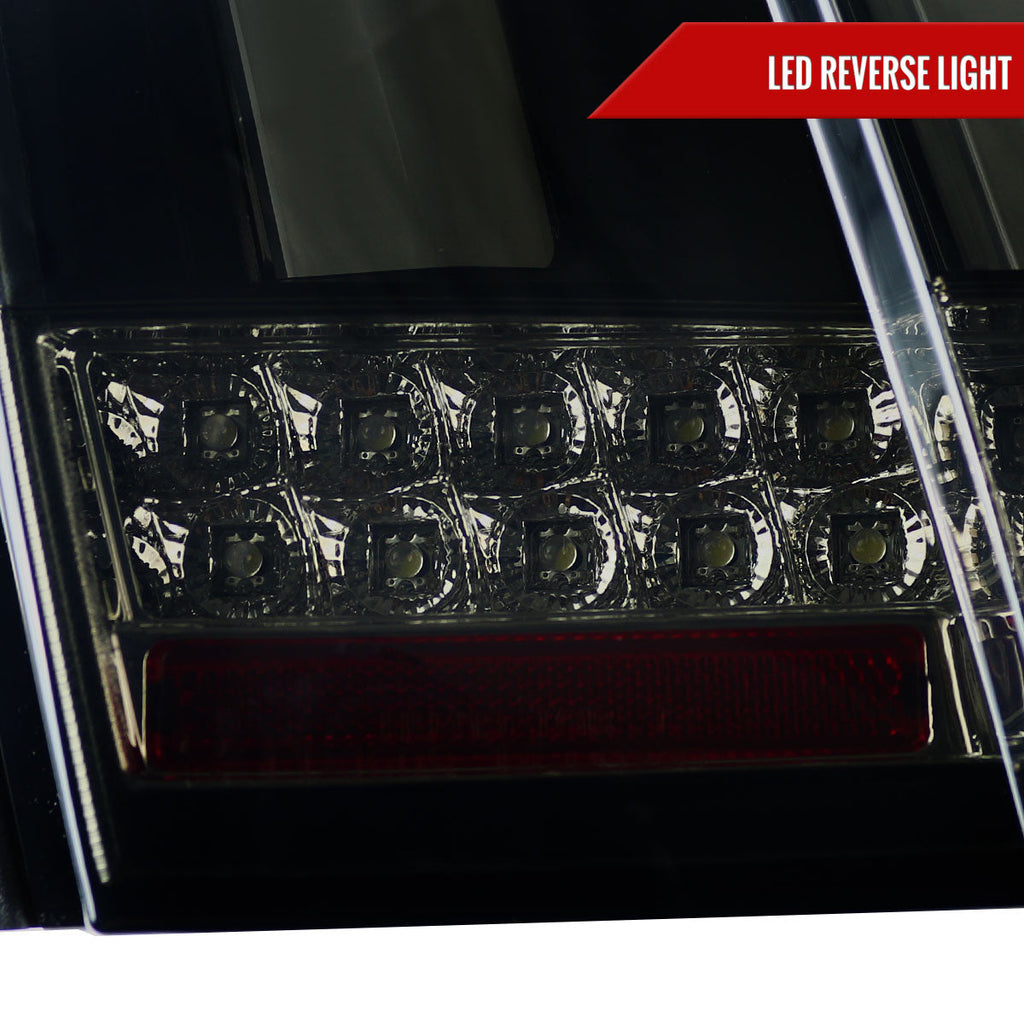 1999-2004 Ford Mustang New Edge Sequential LED Tail Lights (Glossy Black Housing / Smoked Lens)