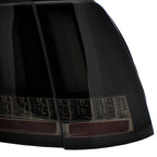 1999-2004 Ford Mustang New Edge Sequential LED Tail Lights (Glossy Black Housing / Smoked Lens)