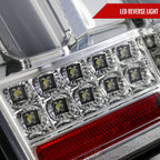 1999-2004 Ford Mustang New Edge Sequential LED Tail Lights (Chrome Housing / Clear Lens)