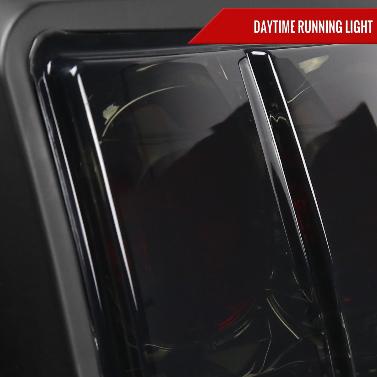 1999-2004 Ford Mustang New Edge Tail Lights (Chrome Housing / Smoked Lens)