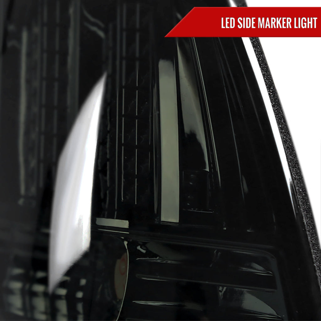 1999-2004 Ford Mustang New Edge Sequential LED Tail Lights - RS (Chrome Housing / Smoked Lens)
