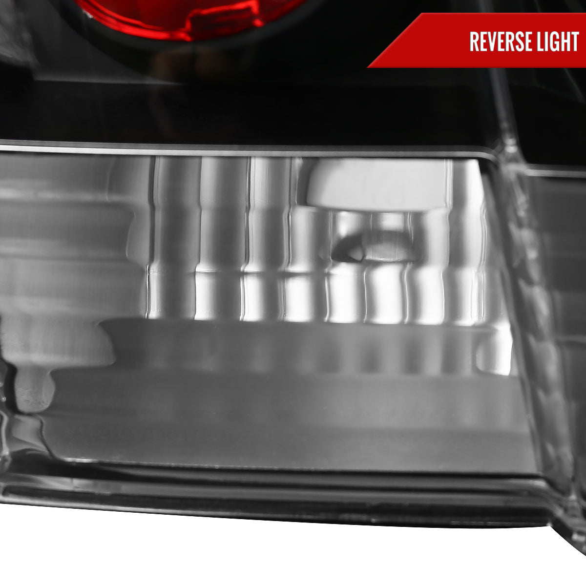 1999-2004 Ford Mustang New Edge Tail Lights (Matte Black Housing / Clear Lens)