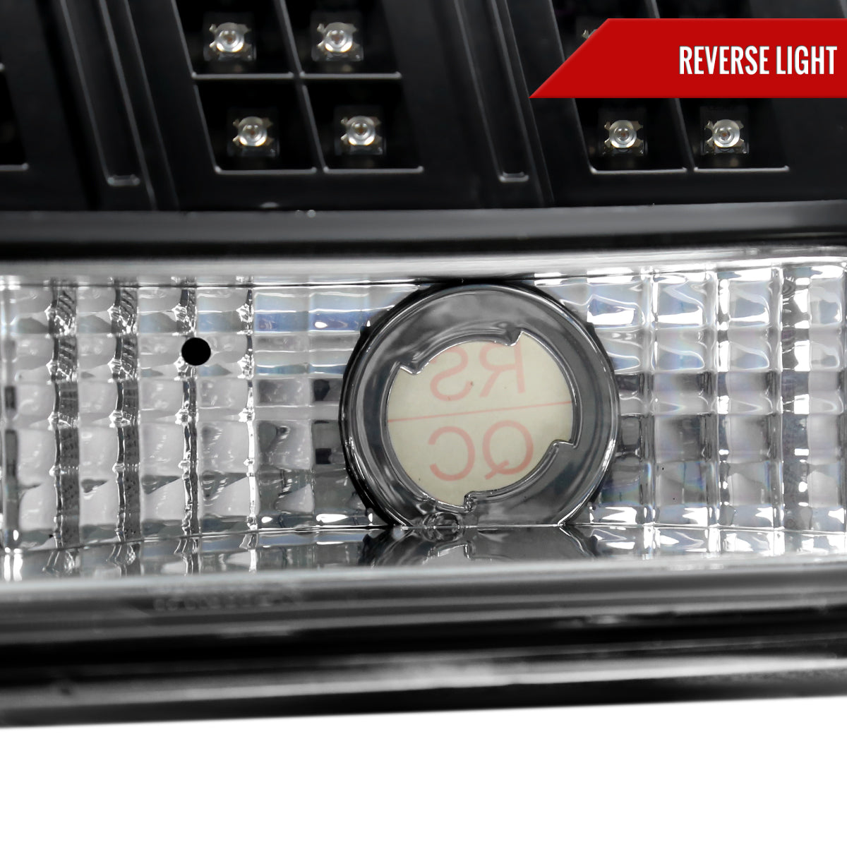1999-2004 Ford Mustang New Edge Sequential LED Tail Lights - RS (Matte Black Housing / Clear Lens)