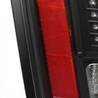 1999-2004 Ford Mustang New Edge Sequential LED Tail Lights - RS (Matte Black Housing / Clear Lens)