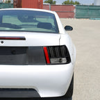 1999-2004 Ford Mustang New Edge Sequential LED Tail Lights - RS (Matte Black Housing / Clear Lens)