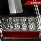1999-2004 Ford Mustang New Edge Sequential LED Tail Lights (Matte Black Housing / Clear Lens)