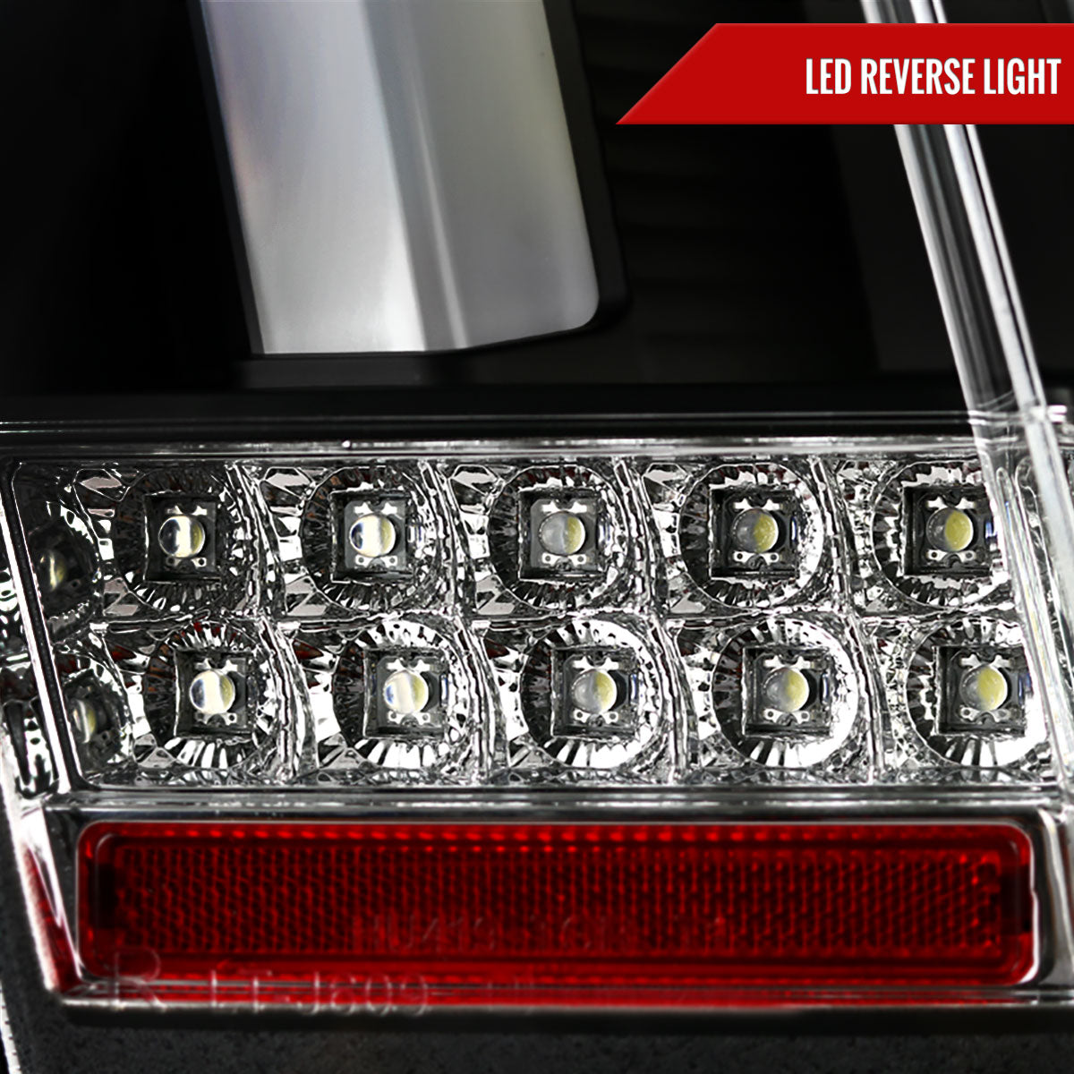 1999-2004 Ford Mustang New Edge Sequential LED Tail Lights (Matte Black Housing / Clear Lens)