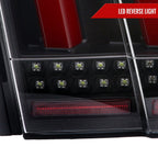 1999-2004 Ford Mustang New Edge Sequential LED Tail Lights (Black Housing / Clear Lens)