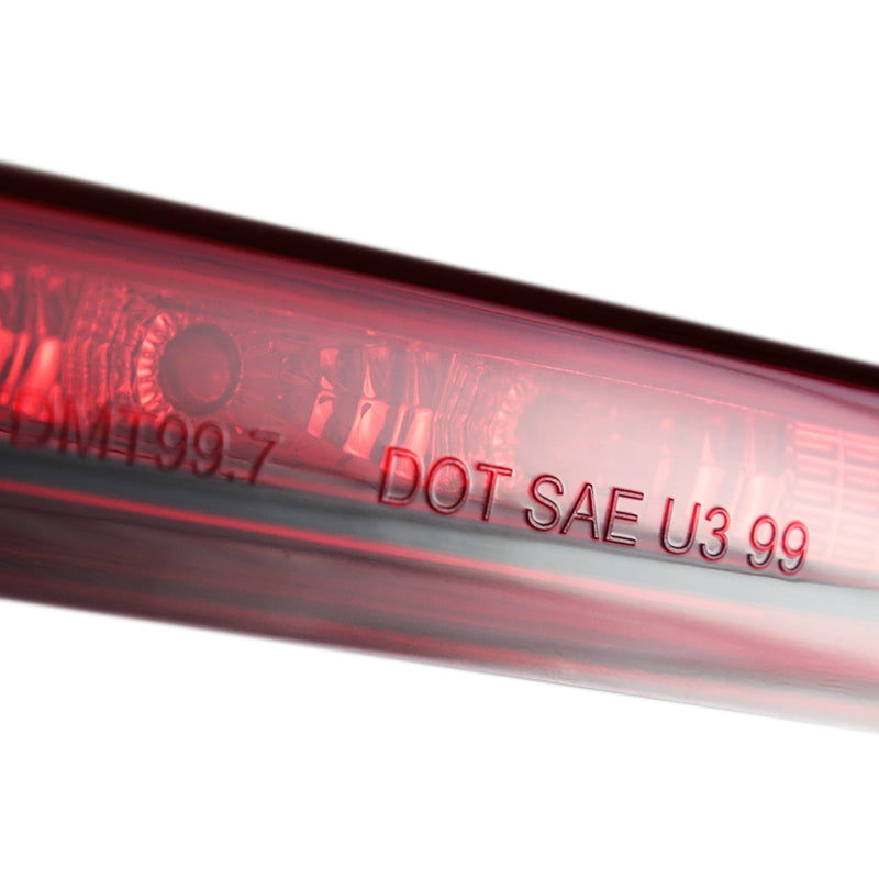 1999-2004 Ford Mustang New Edge LED 3rd Brake Light (Chrome Housing / Red Lens)