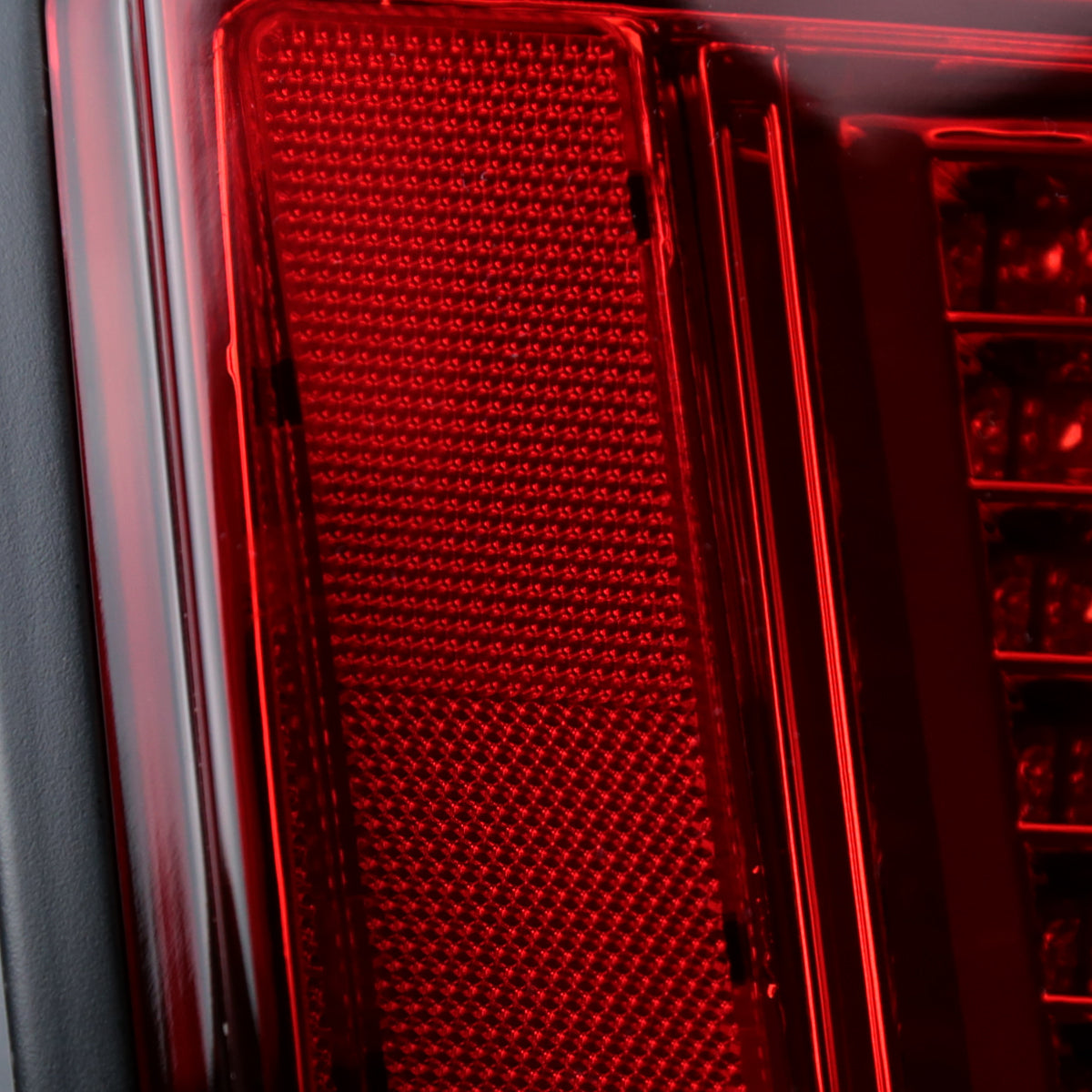 1999-2004 Ford Mustang New Edge Sequential LED Tail Lights - RS (Chrome Housing / Red Smoked Lens)
