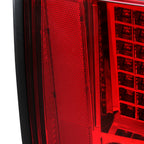 1999-2004 Ford Mustang New Edge Sequential LED Tail Lights - RS (Chrome Housing / Red Lens)
