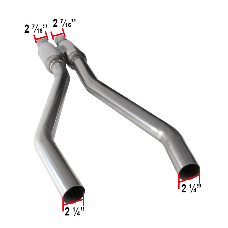 2010-2015 Chevrolet Camaro 5th Gen 3.6L V6 Stainless Steel Dual Catback Exhaust System