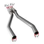 2010-2015 Chevrolet Camaro 5th Gen 3.6L V6 Stainless Steel Dual Catback Exhaust System