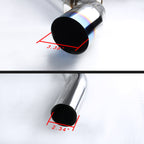 2010-2015 Chevrolet Camaro 5th Gen 3.6L V6 Stainless Steel Dual Catback Exhaust System (Burnt Tip)