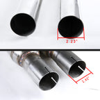 2010-2015 Chevrolet Camaro 5th Gen 3.6L V6 Stainless Steel Dual Catback Exhaust System (Burnt Tip)