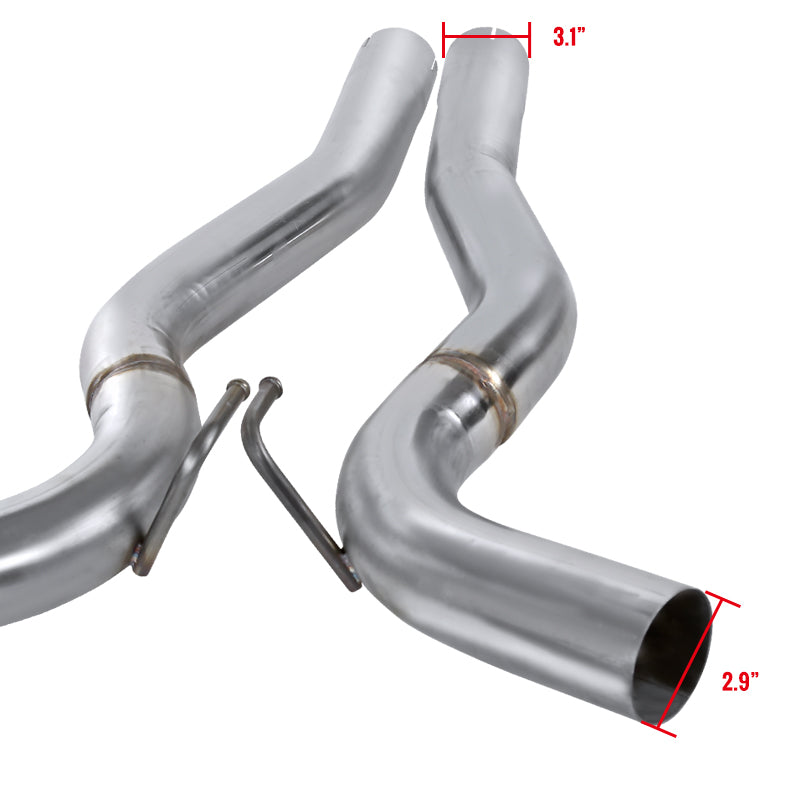 2015-2021 Ford Mustang S550 2.3L EcoBoost Stainless Steel Dual Catback Exhaust System
