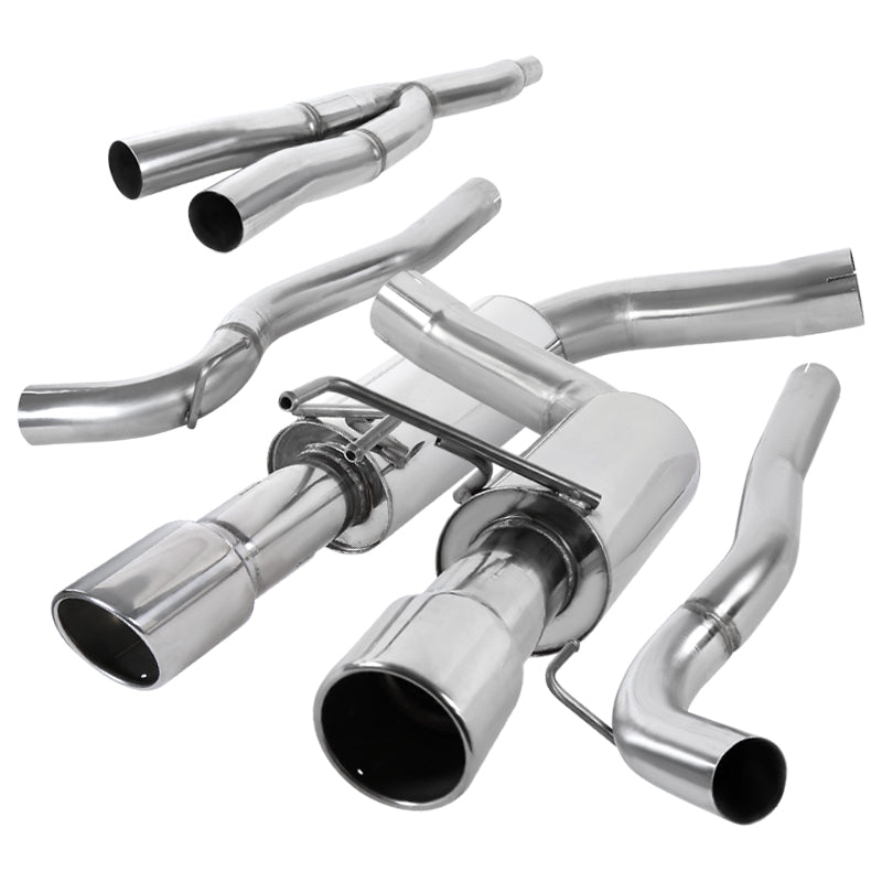 2015-2021 Ford Mustang S550 2.3L EcoBoost Stainless Steel Dual Catback Exhaust System