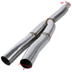 2015-2021 Ford Mustang S550 2.3L EcoBoost Dual Catback Exhaust System (Burnt Tip)
