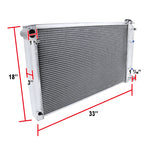 1968-1977 Chevrolet Malibu/Monte Carlo/Impala/Caprice Aluminum 3-Row Performance Radiator