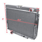 1967-1970 Ford Mustang/Fairlane/Ranchero/Torino Mercury Cougar 390ci V8 Aluminum 3-Row Performance Radiator