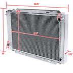 1979-1993 Ford Mustang Fox Body Aluminum 3-Row Performance Radiator