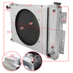 1967-1969 Chevrolet Camaro 1st Gen 4.1L L6 V8 3 Row Radiator with Fan Shroud