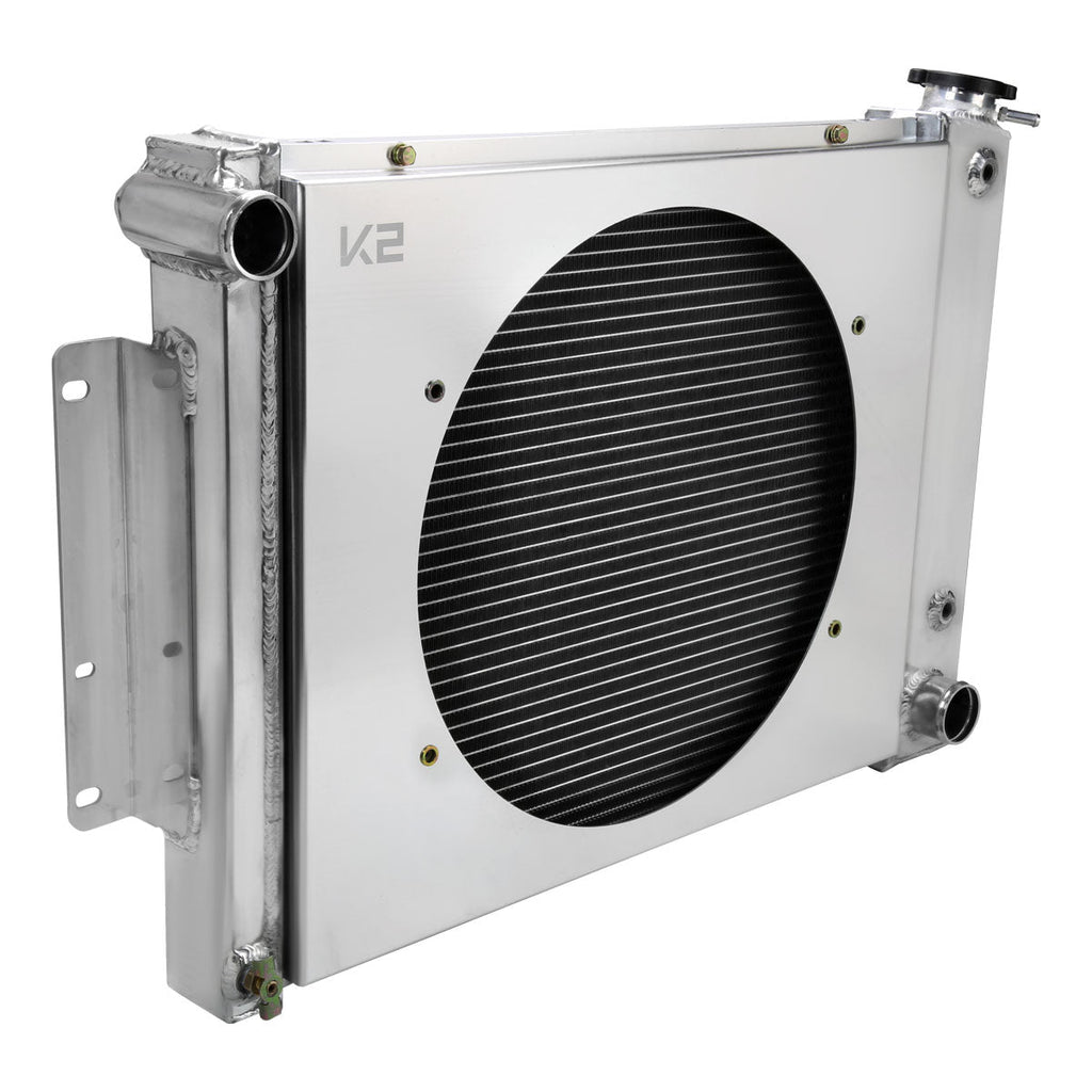 1967-1969 Chevrolet Camaro 1st Gen 4.1L L6 V8 3 Row Radiator with Fan Shroud