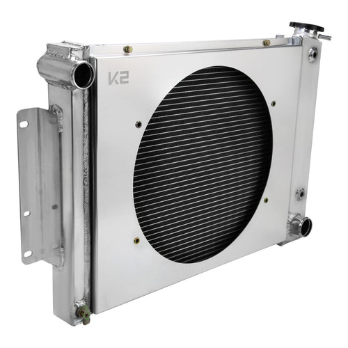 1967-1969 Chevrolet Camaro 1st Gen 4.1L L6 V8 3 Row Radiator with Fan Shroud
