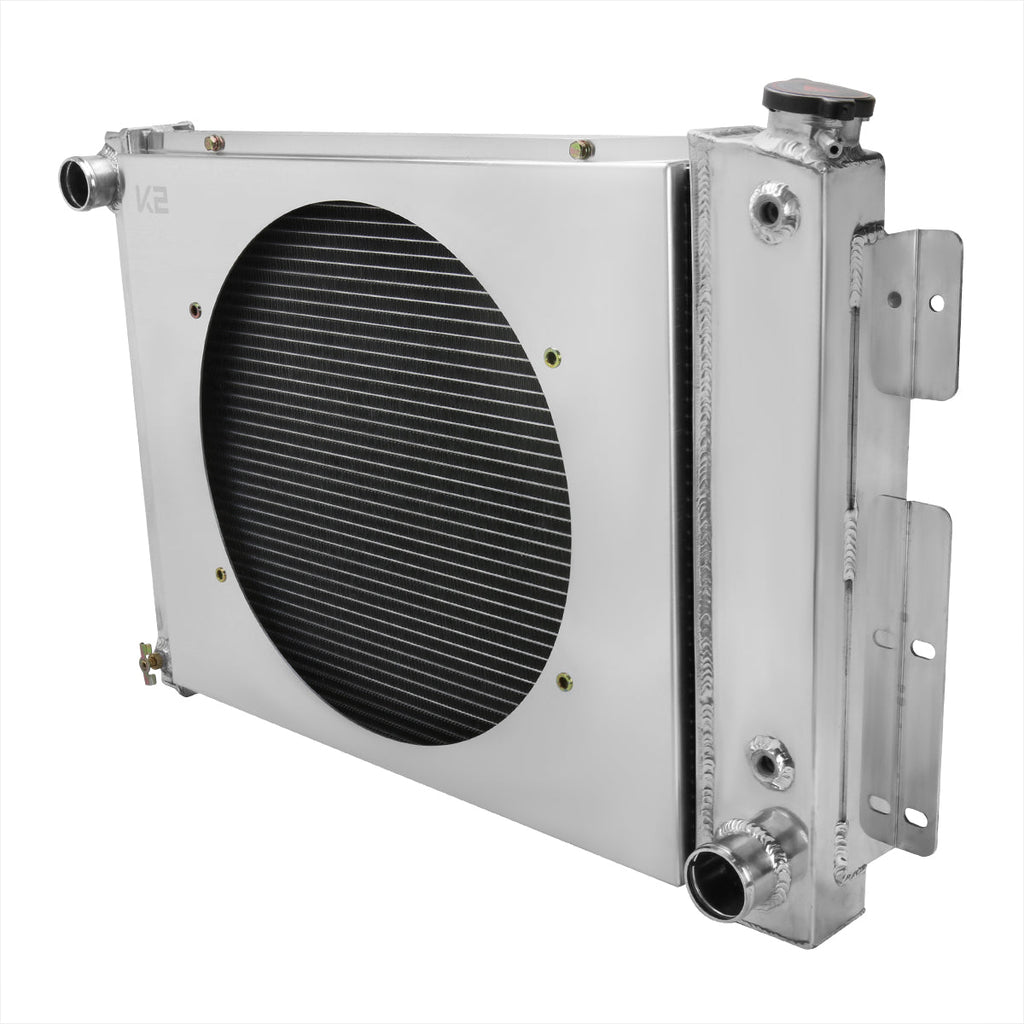 1967-1969 Chevrolet Camaro 1st Gen 4.1L L6 V8 3 Row Radiator with Fan Shroud