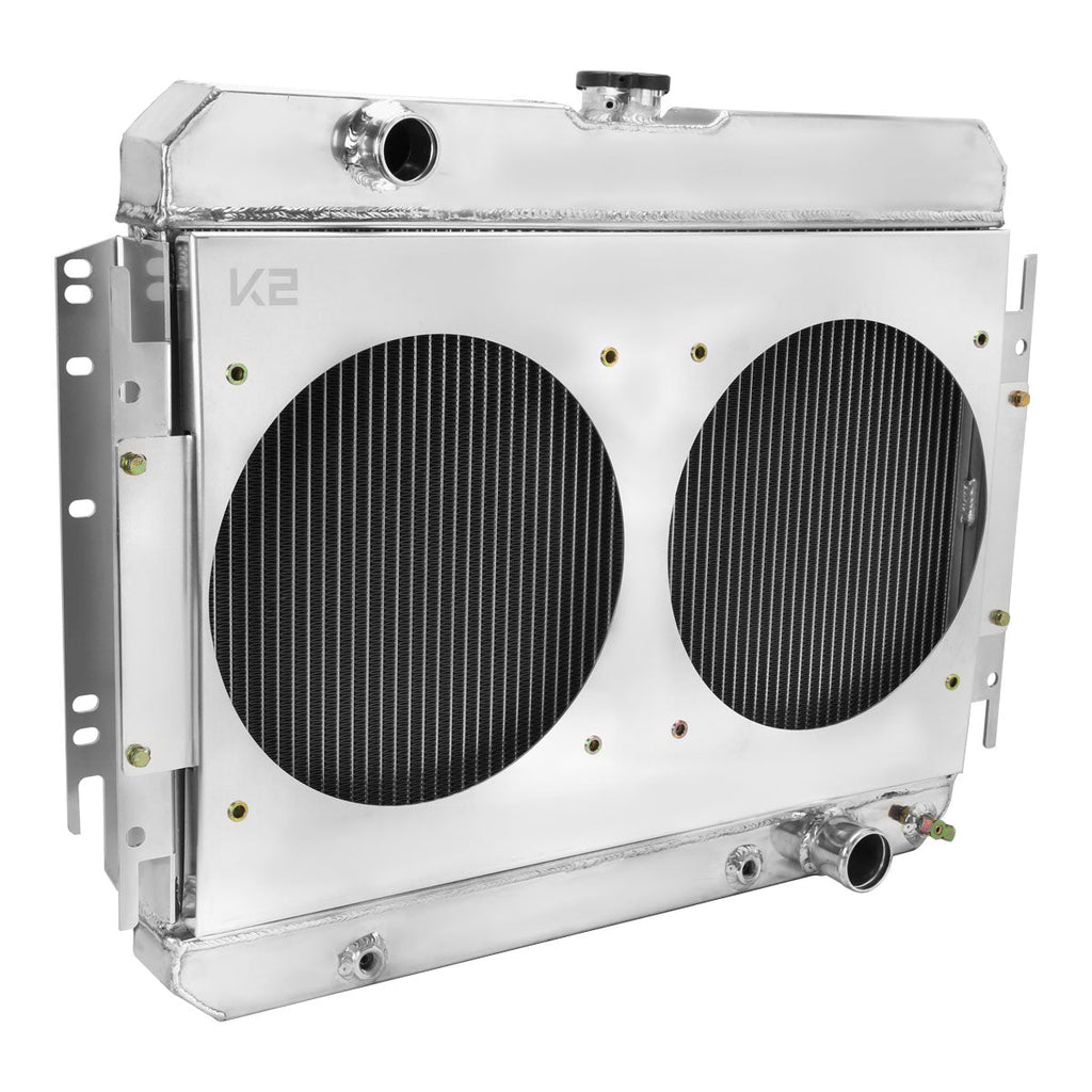 1963-1968 Chevrolet Impala/Biscayne/Caprice/Bel Air/El Camino/Chevelle 3 Row Radiator with Dual Fan Shroud