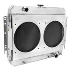 1963-1968 Chevrolet Impala/Biscayne/Caprice/Bel Air/El Camino/Chevelle 3 Row Radiator with Dual Fan Shroud
