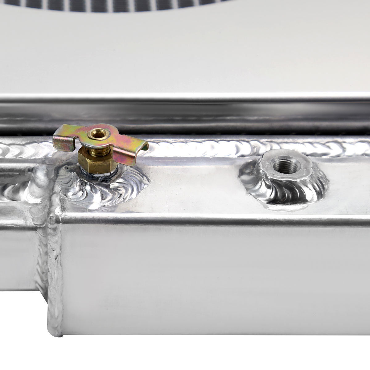 1967-1970 Ford Mustang/Fairlane/Ranchero Mercury Cougar 3-Row Radiator with Dual Fan Shroud Design