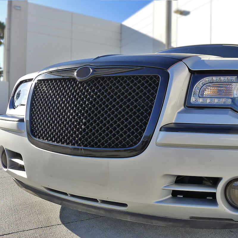 2005-2010 Chrysler 300 / 300C Glossy Black ABS Mesh Grille