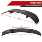 2006-2010 Dodge Charger LX Black ABS R/T Daytona OE Style Rear Spoiler Wing