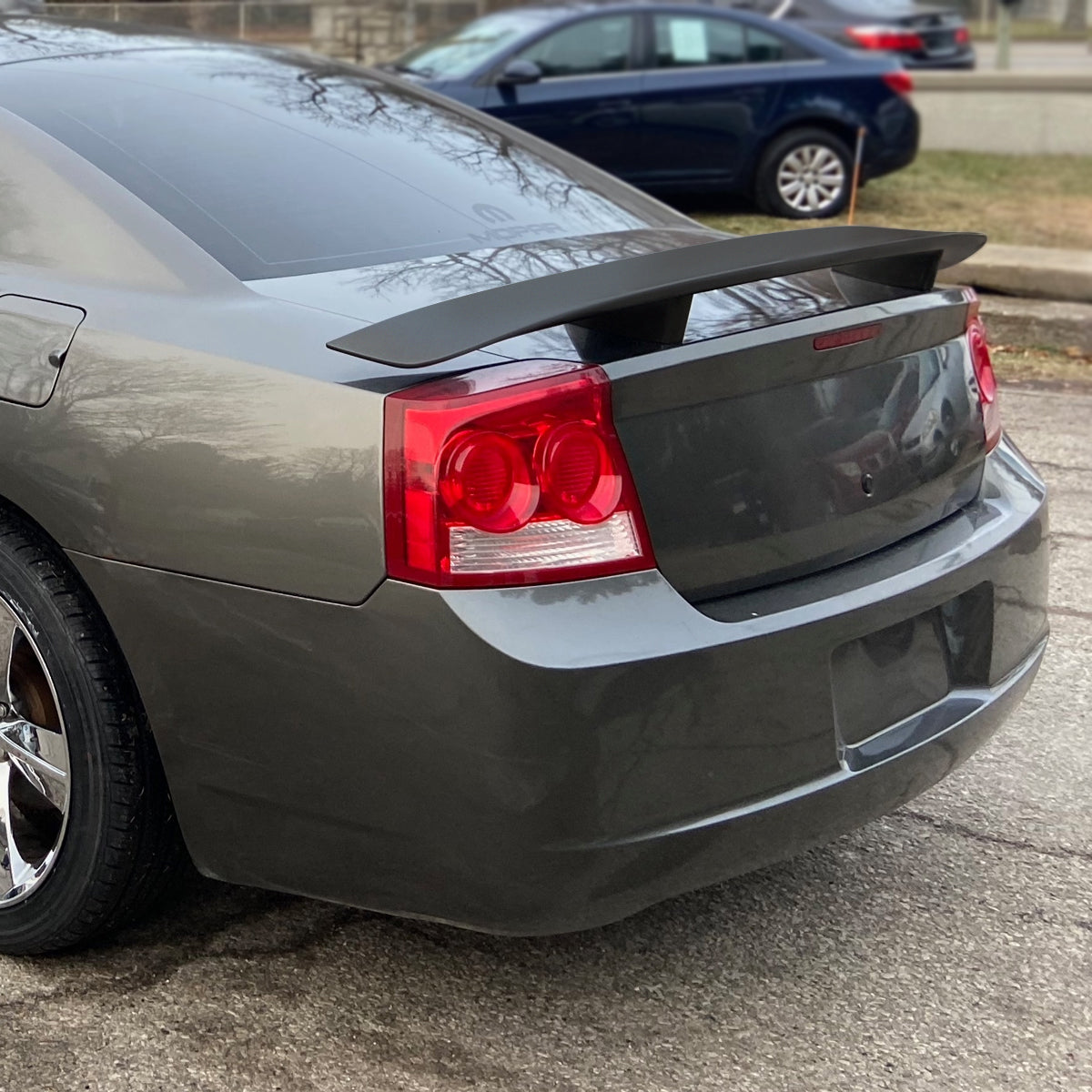 2006-2010 Dodge Charger LX Black ABS R/T Daytona OE Style Rear Spoiler Wing