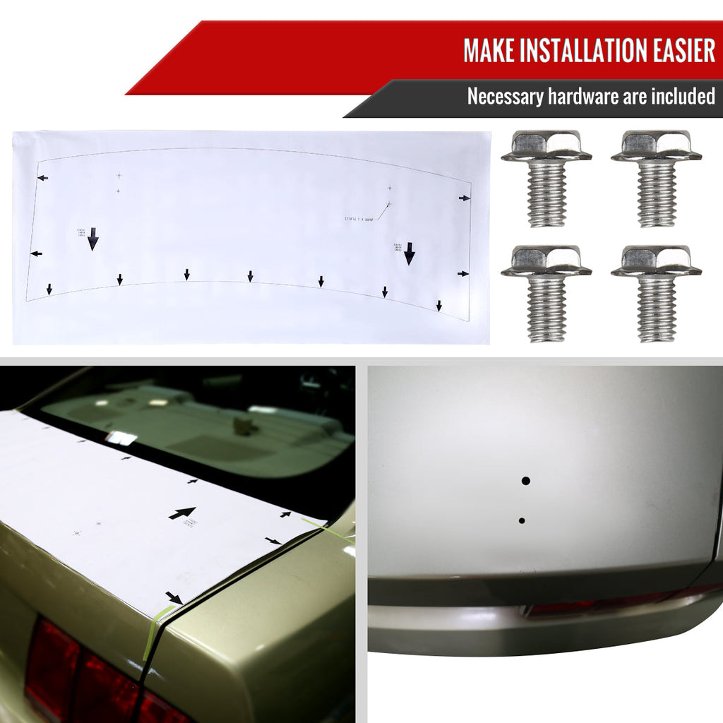 2005-2009 Ford Mustang S197 Matte Black ABS Ducktail Style Rear Spoiler