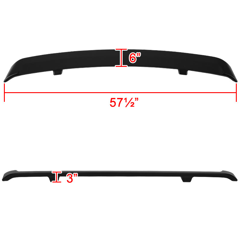 2005-2009 Ford Mustang S197 Matte Black ABS Factory GT Style Rear Spoiler