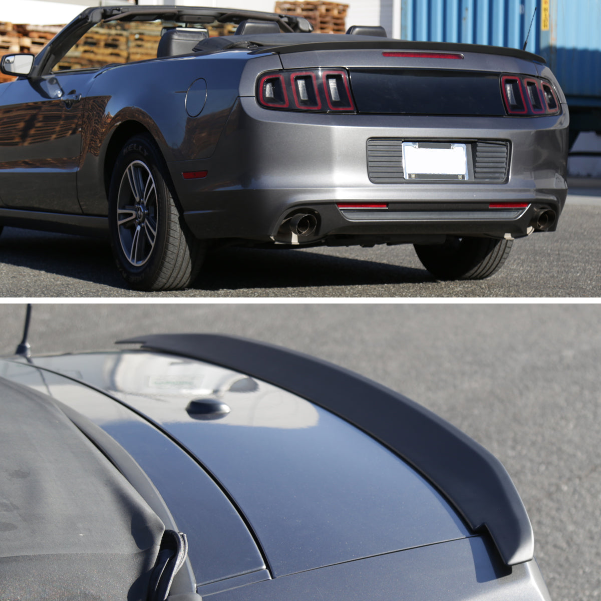2010-2014 Ford Mustang S197 Matte Black ABS Factory GT Style Rear Spoiler