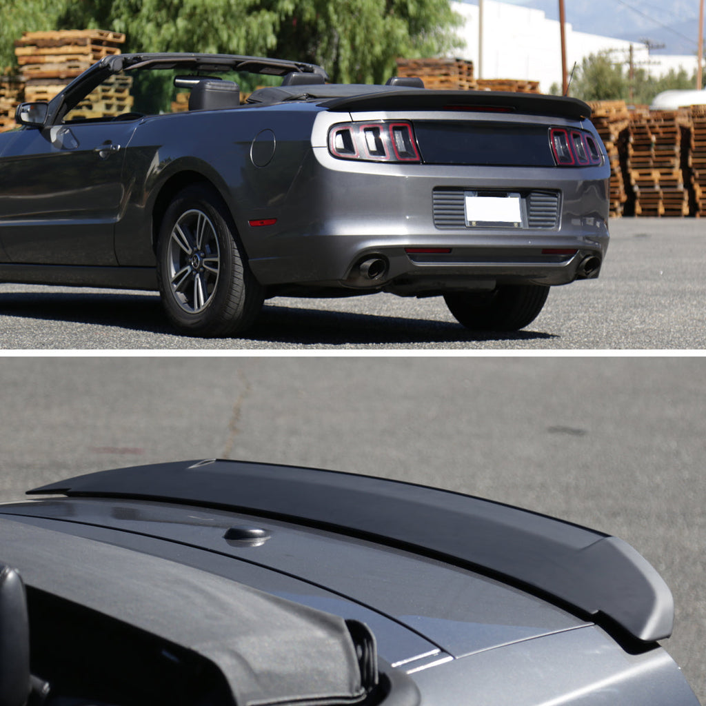 2010-2014 Ford Mustang S197 Matte Black ABS Factory GT500 Style Rear Spoiler