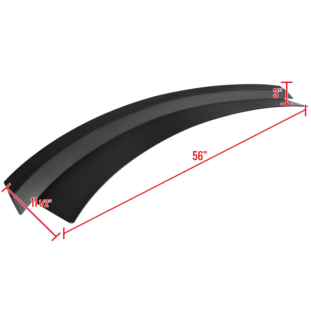 2015-2023 Ford Mustang S550 Matte Black ABS Rock Style Rear Spoiler