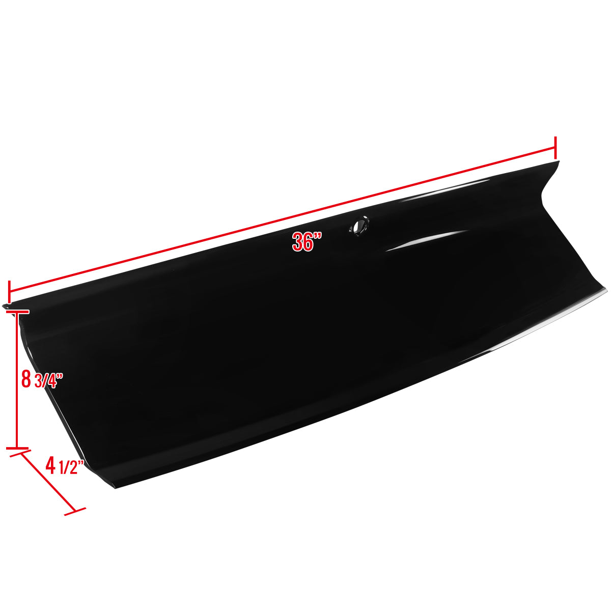 2015-2023 Ford Mustang S550 Glossy Black ABS Rear Trunk Decklid Panel