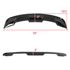 2015-2023 Ford Mustang S550 Glossy Black ABS GT500 Style Rear Spoiler