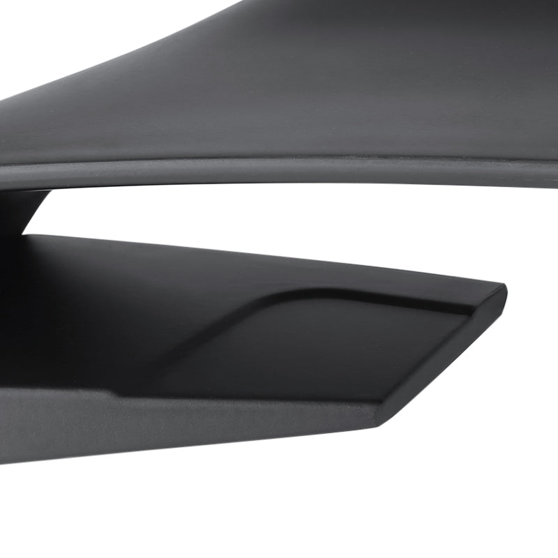2015-2023 Ford Mustang S550 Matte Black ABS GT350R Style 3PC Rear Spoiler Wing
