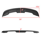 2015-2023 Ford Mustang S550 Matte Black ABS GT500 Style Rear Spoiler