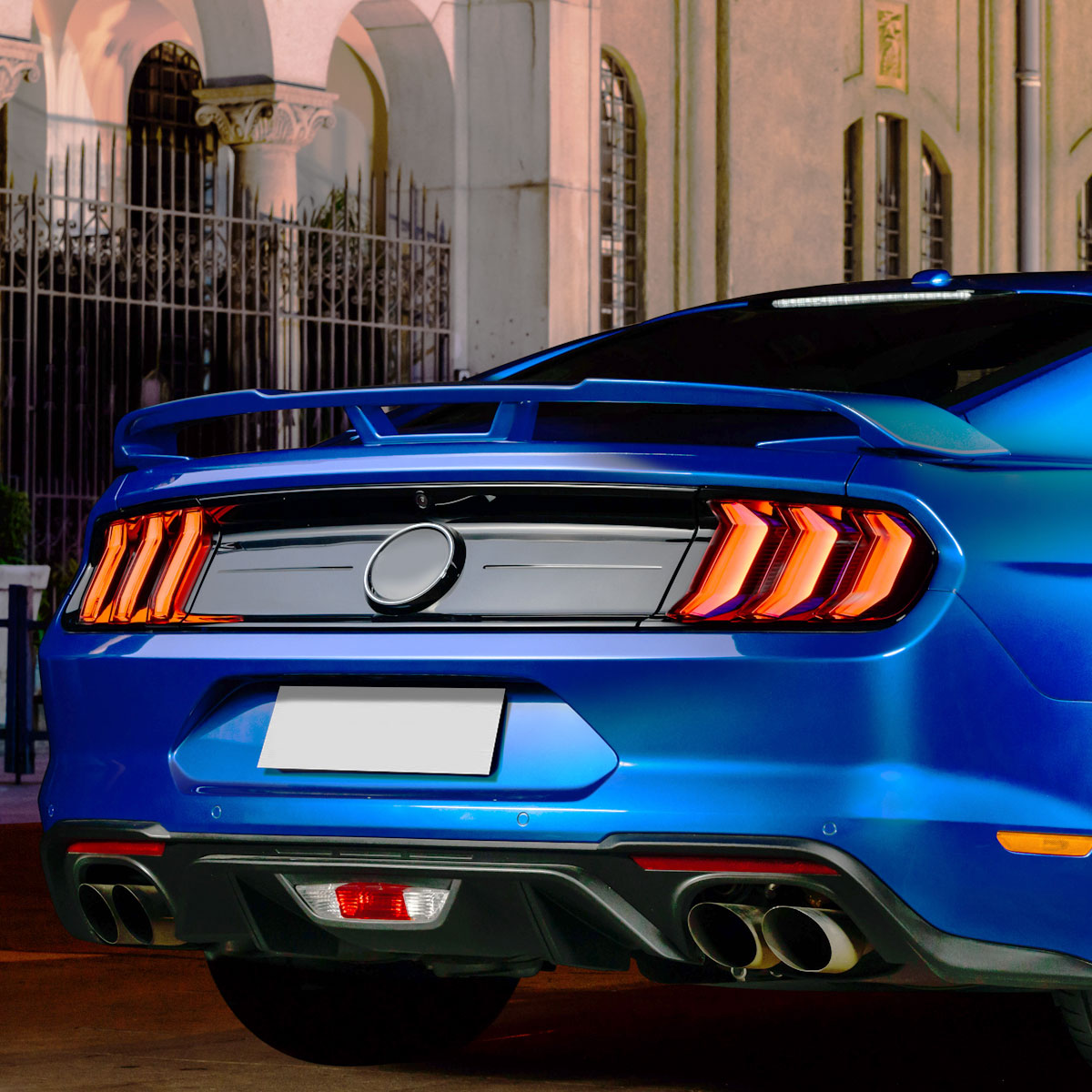 2015-2023 Ford Mustang S550 Matte Black GT500 Style Rear Trunk Spoiler Kit
