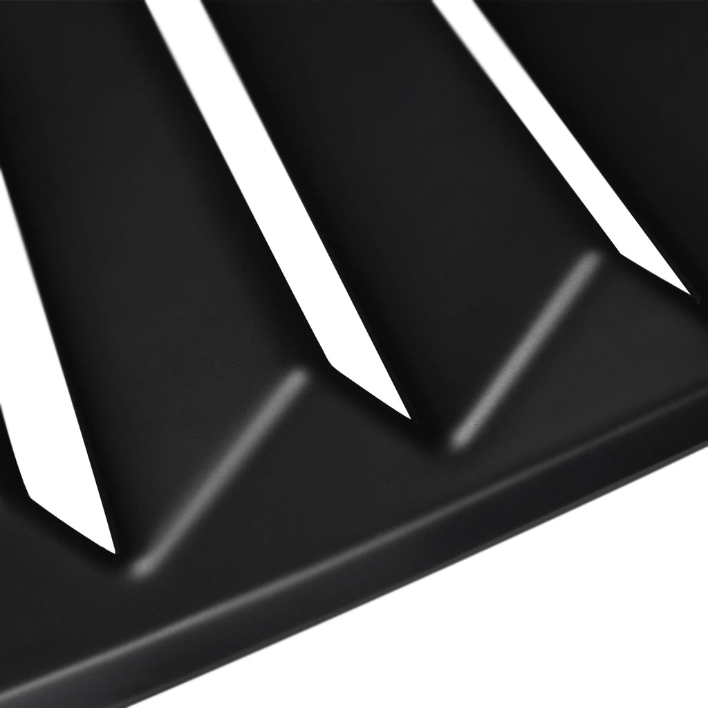 2008-2020 Dodge Challenger Matte Black Polypropylene Window Louvers