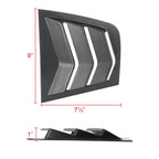 2011-2021 Dodge Charger LD Matte Black Window Louvers