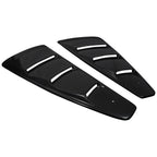 2005-2014 Ford Mustang S197 Matte Black Textured ABS Quarter Window Louvers