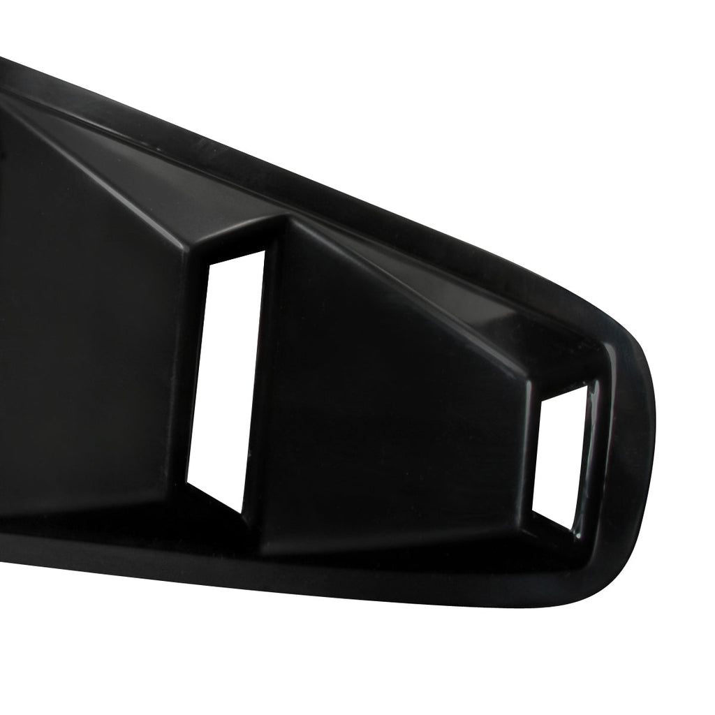 2005-2014 Ford Mustang S197 Textured Black ABS Quarter Window Louvers