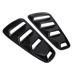 2005-2014 Ford Mustang S197 Textured Black ABS Quarter Window Louvers